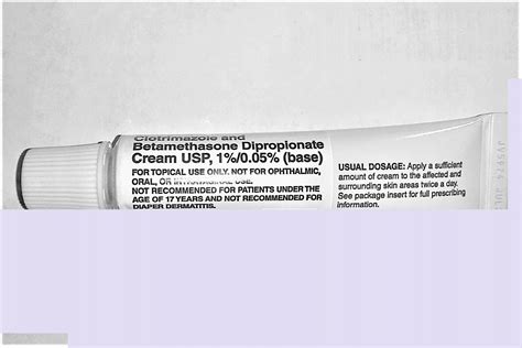 Clotrimazole and Betamethasone Cream 1%, 0.5 Oz Tube (Pack of 2 Tubes)