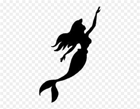 Download Ariel Silhouette The Prince Mermaid Painting - Little Mermaid ...