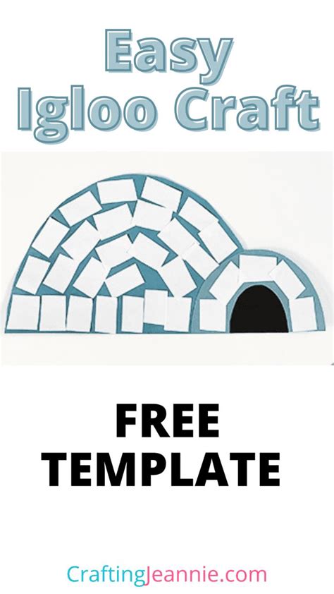 Igloo Craft (Free Template) - Crafting Jeannie | Winter theme preschool ...