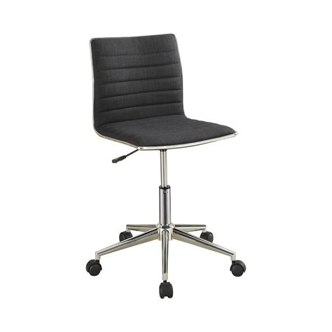 Chryses Upholstered Adjustable Home Office Desk Chair Black