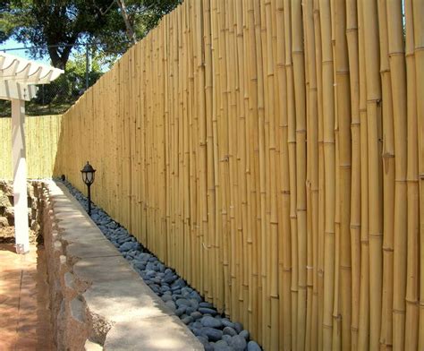 Backyard X-Scapes Natural Bamboo Fencing Decorative No Dig Fence Panels ...