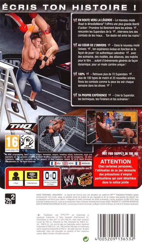 WWE SmackDown vs. Raw 2011 Box Shot for PlayStation 2 - GameFAQs