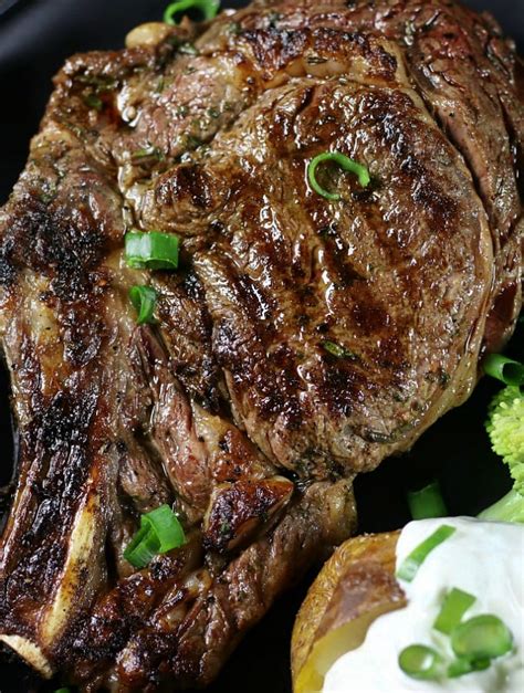 This recipe creates the Best Ribeye Steak Marinade that is bursting ...