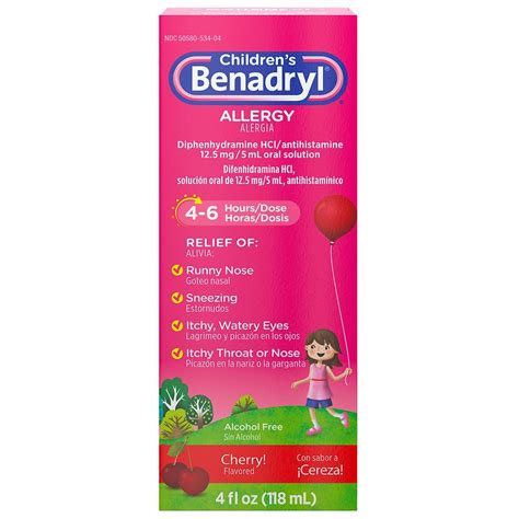 Children S Benadryl Allergy Plus Congestion Dosage Chart By Weight ...