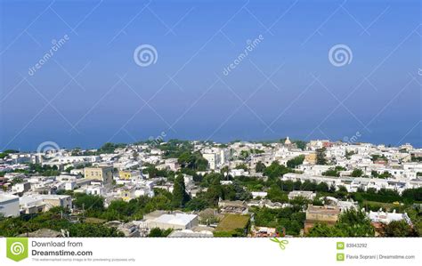 Anacapri View from the Chairlift, Capri, Italy Stock Photo - Image of ...