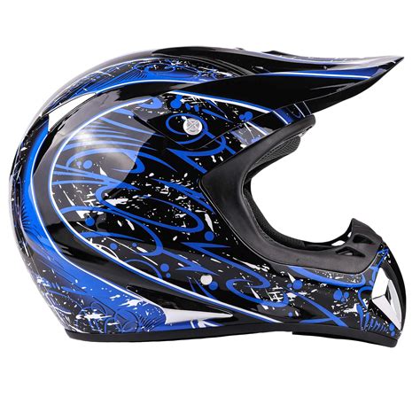 Typhoon Adult Dirt Bike Helmet ATV Off Road ORV Motocross Helmet DOT M ...