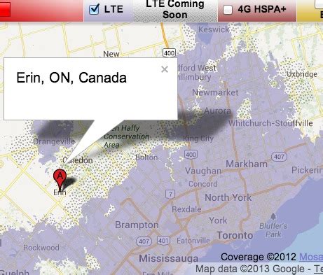 Rogers LTE Network Showing Up in Erin and Belleville in Ontario ...