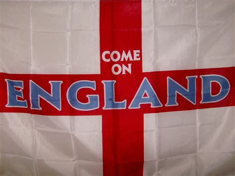 Come on England Large Flag 5ft x 3ft St George Cross Football Rugby ...