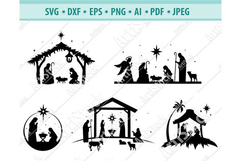 Free Svg Files Nativity Scene - 738+ DXF Include - Free SVG Design ...