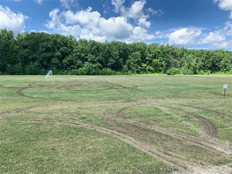 Police Searching for Idiots that Damaged Soccer Field in GB