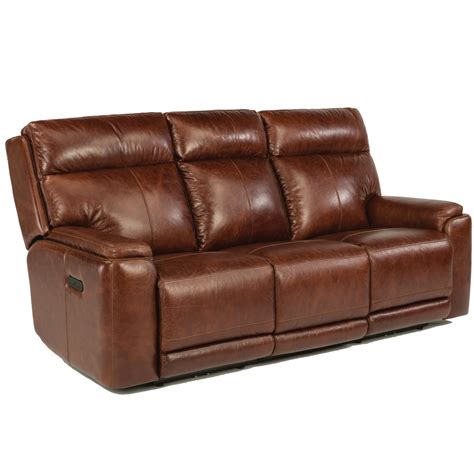 Flexsteel Leather Power Reclining Sofa - 1675-62PH-361-54