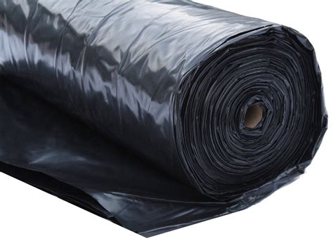 6 Mil Polyethylene Sheeting Roll (20’ x 100’) Black Plastic Sheeting ...