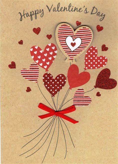 Happy Valentine's Day Pretty Embellished Valentines Card | Cards | Love ...