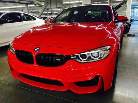 BMW M3 in Ferrari Red Individual Color