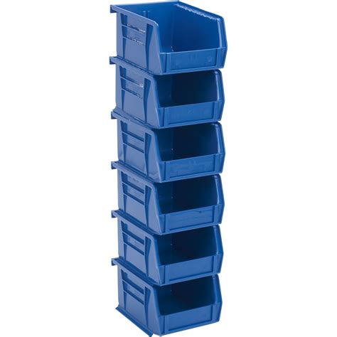 Quantum Heavy Duty Storage Bins 6 PK Blue QUS 210 B | eBay