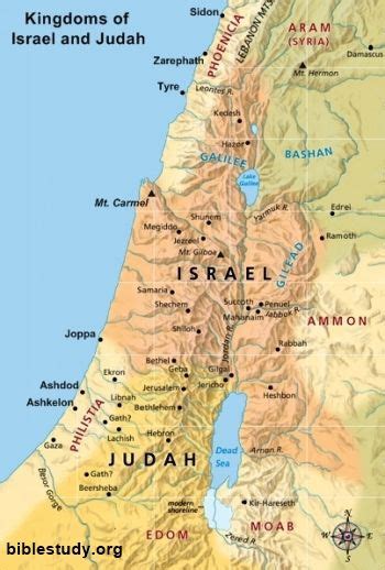 Israel and Judah map | Ancient israel, Bible mapping, Bible history