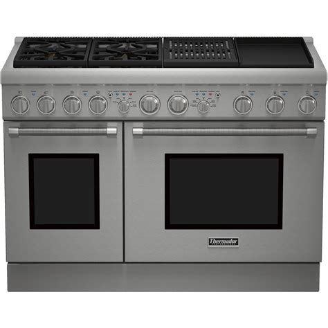 Thermador - Self-Cleaning Freestanding Double Oven Dual Fuel Convection ...