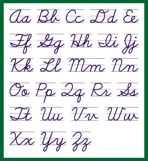 Manuscript Alphabet Letters Printable