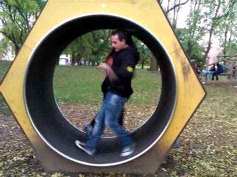 Human Hamster wheel fail - YouTube