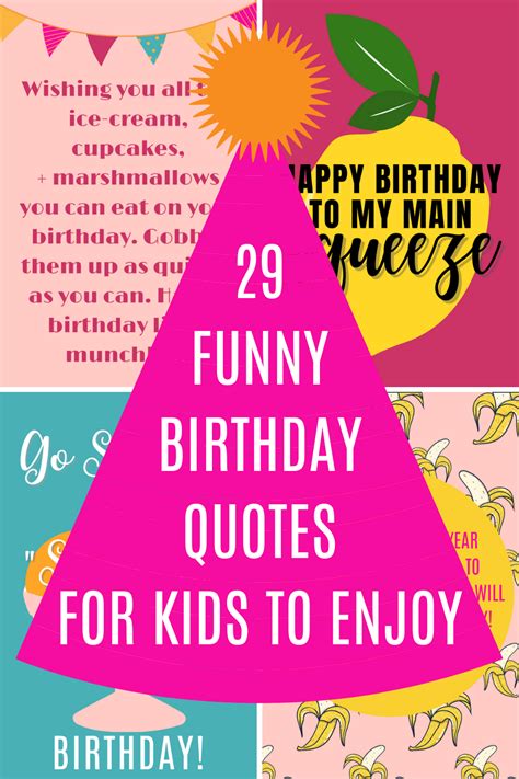 29 Funny Birthday Quotes for Kids to Enjoy - Darling Quote