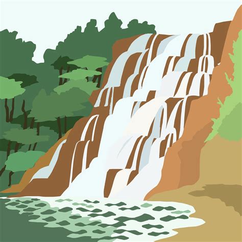 waterfall | Abstract, Illustration, Abstract artwork