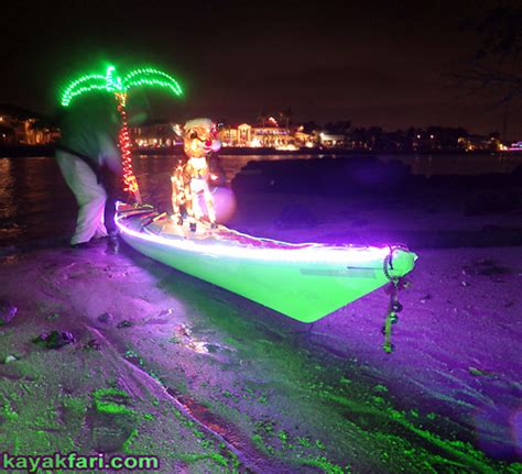 Kayak night lights LED kayakfari paddling Holidays new year | Kayak ...