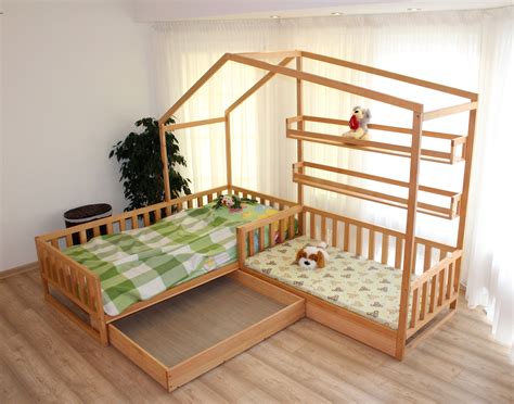 Toddler house beds with slats! Montessori style bed!