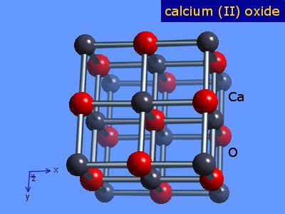 WebElements Periodic Table » Calcium » calcium oxide