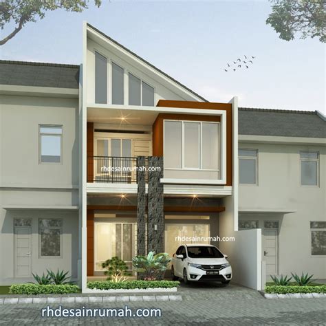 Desain Rumah Minimalis Atap Miring Kesamping - RHDesainRumah