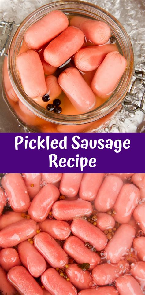 PICKLED SAUSAGE | Pickled sausage, Pickled sausage recipe, Sausage recipes