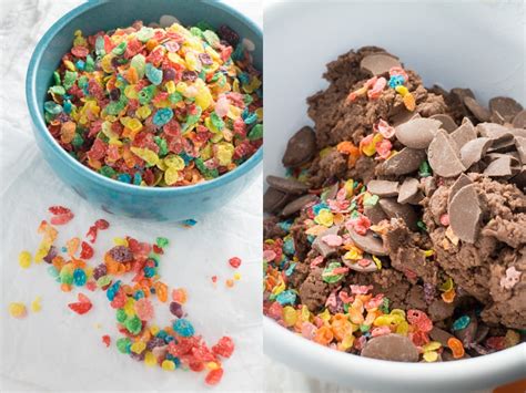 FRUITY PEBBLES Chocolate Pudding Cookies - Brooklyn Farm Girl