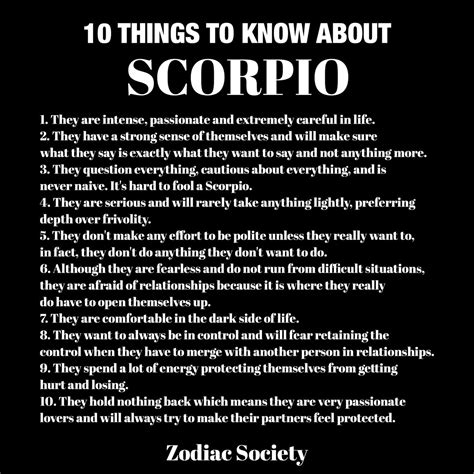 Scorpio Facts