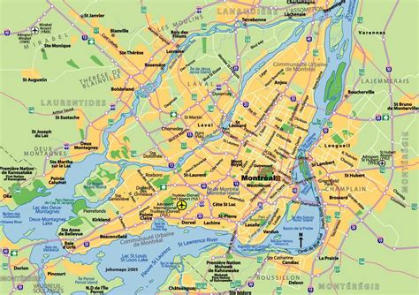 Mapas Detallados de Montreal para Descargar Gratis e Imprimir