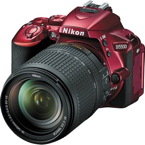 Nikon D5500 DSLR Camera with 18-140mm Lens (Red) 1552 B&H Photo