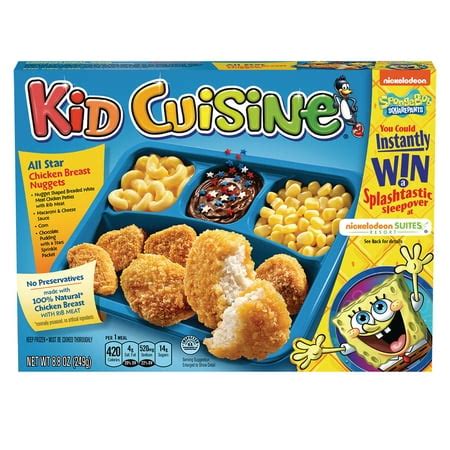 Kid Cuisine All Star Chicken Breast Nuggets Frozen Dinner, 8.8 oz ...