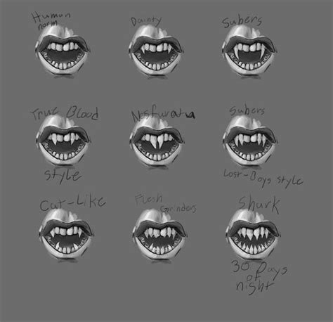 vampire teeth by Thecosmicgoose on DeviantArt