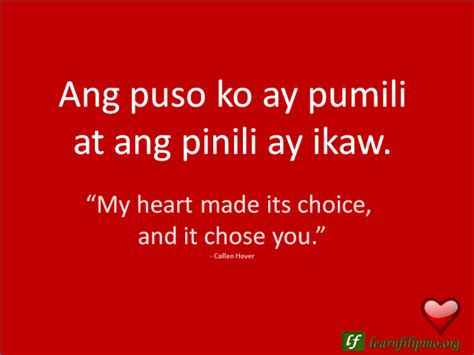 Filipino Love Quotes - Learn Filipino