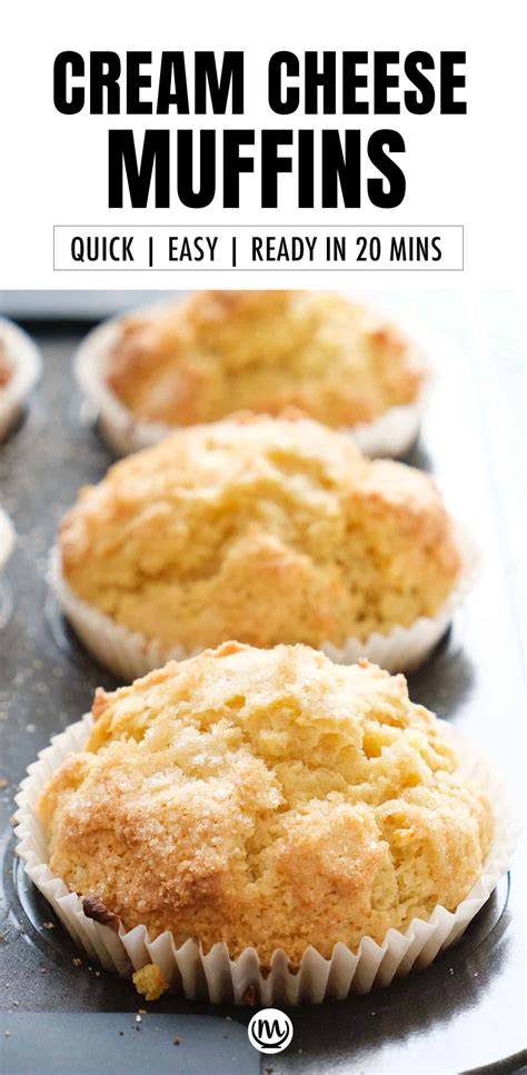 Cream Cheese Muffins - The clever meal