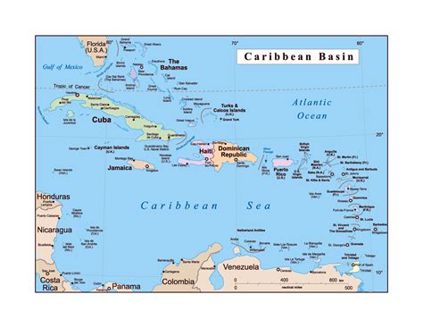 Caribbean Islands Map