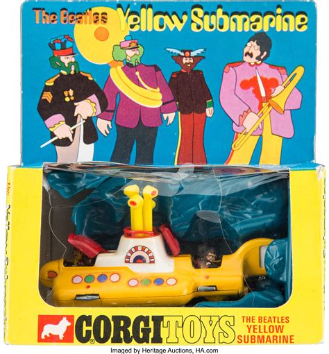 Beatles Vintage Yellow Submarine Corgi Die-Cast Scale Model Toy | Lot ...