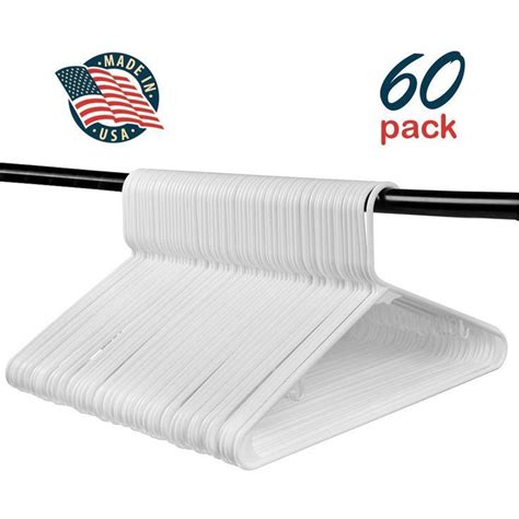 Standard Everyday White Long Lasting Tubular Hangers Made in USA Value ...