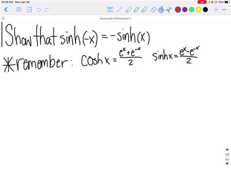 SOLVED:Prove the formula for the derivative of y=sinh^-1(x) by ...