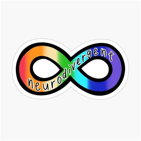 Neurodivergent Rainbow Infinity Symbol - Striped by soulsongdesign ...