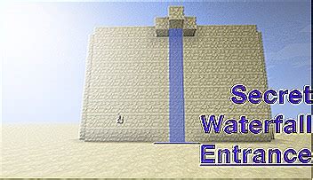 Secret Waterfall Entrance Minecraft Map