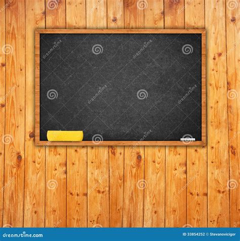 Black Chalkboard in Classroom Stock Photo - Image of space, empty: 33854252