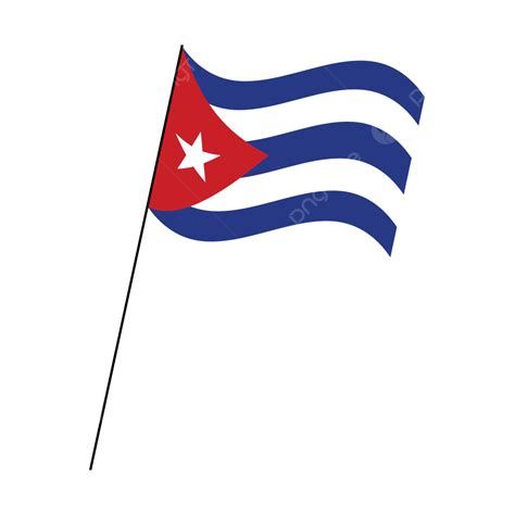 Waving Flag Of Cuba On Transparent Background, Cuba Flag, Cuba, Waving ...