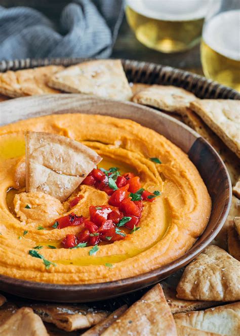 Red Pepper Hummus Recipe - Easy Recipes Today