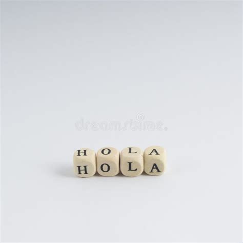 The word Hola stock photo. Image of design, hole, circle - 102132570