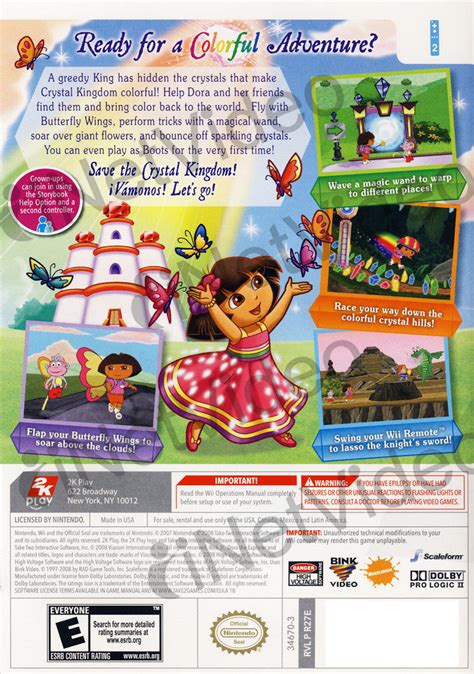 Dora the Explorer - Dora Saves the Crystal Kingdom (NINTENDO WII) on ...