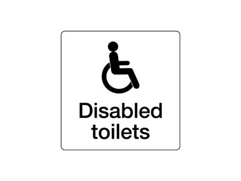 Disabled Toilet Sign - 300 x 320mm - Info Signs - Safe Industrial